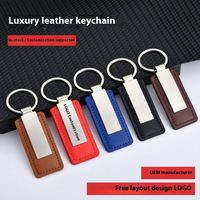 Porte-clés en cuir avec logo personnalisé, pendentif en métal pour clés de voiture, impression numérique, forme personnalisée - Cadeau promotionnel écologique et tendance pour hommes