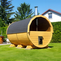 Cèdre rouge importé du Canada traditionnel au design luxueux 2-3 personnes Accueil Sauna Spa Baignoires Sauna Chambres