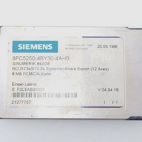 6FC5250-4BY30-4AH0 840De Software del Sistema para PLC