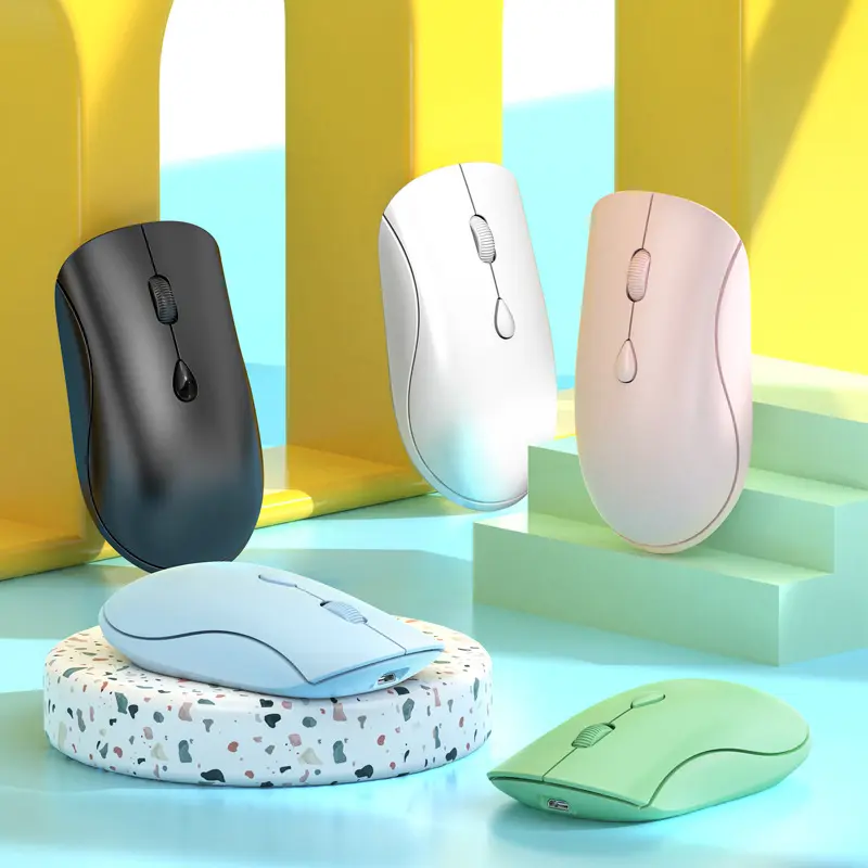 Ultra-ince Mini kablosuz dizüstü bilgisayar faresi 2.4G sevimli sessiz oyun fare BT rgonomic gürültüsüz bilgisayar fareler kadınlar