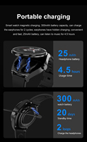 Smartwatch Ultra Berkualitas Tinggi 2024, Headphone TWS Earphone Panggilan dengan Earbuds Headphone Smart Watch Seri 9 Ultra 2 in 1