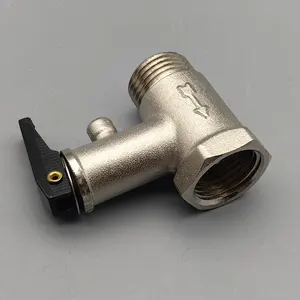 Heater Brass safety valve  1/2'' and 3/4'' brass Pressure relief valve
