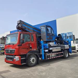 Truk Pengangkat Konstruksi JIUHE 45VK 45m dengan Boom Teleskopik Lipat, Truk <span class=keywords><strong>Platform</strong></span> Kerja Aerial - Product Image 2