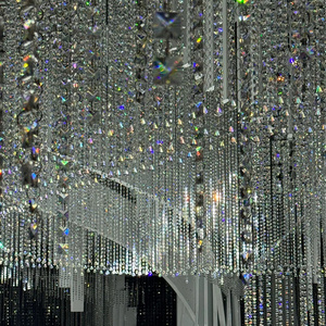 Pha Lê Auditorium đám cưới trần trang trí đèn chùm khách sạn phòng tiệc cưới Mặt dây chuyền đèn - Product Image 5