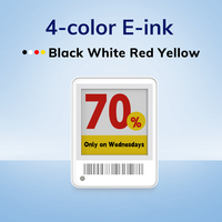 Etiquetas Electrónicas MinewTag de 1.54 Pulgadas con Pantalla E-ink de 4 Colores, Mini Pantalla E-ink Pequeña de 1.54 Pulgadas con Bluetooth ESL