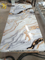 Marbre UV le moins cher, Piedra 1220*2440*3mm, écologique, adapté au salon