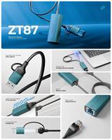 DERSUR Gigabit Ethernet adaptador USB C RJ45 1000 Mbps USB 3,0 convertidor de red con cable para Windows XP MAC OS Vista 7 8 10 red