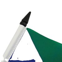 Drapeau de table personnalisé 14x21cm pour le Soudan du Sud, idéal pour événements africains, vente en gros directe usine