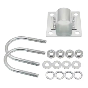 Kit de <span class=keywords><strong>fixation</strong></span> pour <span class=keywords><strong>antenne</strong></span> extérieure en fibre de verre, support en U, boulon en U, pour tubes de 20 mm, 25 mm, 32 mm, acier inoxydable robuste - Product Image 2