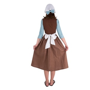 Disfraz de campesina para <span class=keywords><strong>mujer</strong></span>, disfraz de sirvienta, disfraz de cosplay - Product Image 4