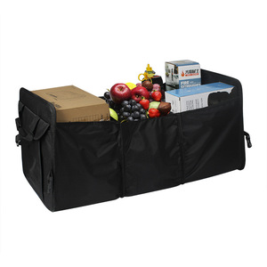 Organizador de maletero, caja de almacenamiento plegable para coche, tela Oxford 600D, 4-7 compartimentos, tipo clip para maletero de vehículo - Product Image 1
