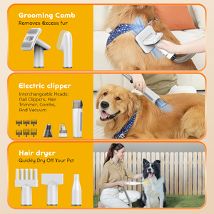 LILIPRO PD900 Super 3 in 1 High Power Pet Vacuum Cleaner Grooming Set Detachable Dog Hair Trimmer Electric Nail Grinder for <strong>Cat</strong> - Product Image 3