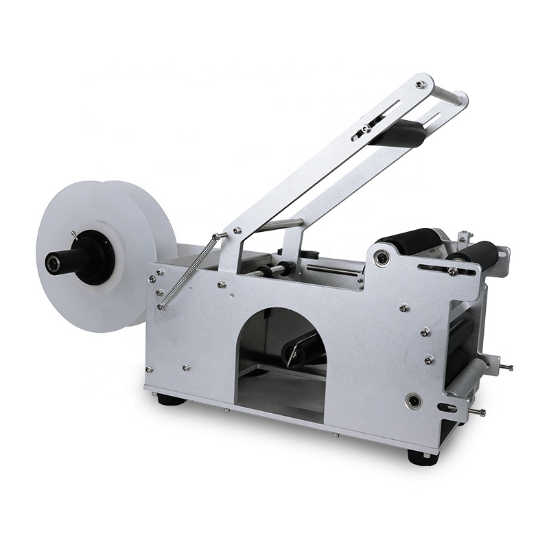 square bottles semi automatic semi-automatic round bottle labeling machine