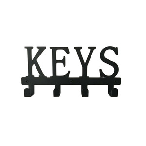<strong>Wall</strong>-mounted New Iron Vintage <strong>Keys</strong> <strong>Rack</strong> Custom European Vintage Black Iron <strong>Keys</strong> Hook - Product Image 1