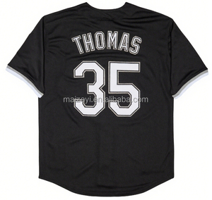 Meilleure qualité cousue personnalisable #35 Frank Thomas #8 <span class=keywords><strong>Bo</strong></span> <span class=keywords><strong>Jackson</strong></span> #72 Carlton Fisk brodé maillot de baseball américain - Product Image 4