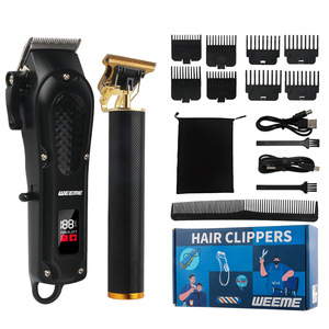 Máquina Cortadora de Pelo Profesional T9 de Fábrica OEM para Barbería, Cortapelos Inalámbrico para Hombres con Diseño Retro para Cortes de Precisión - Product Image 5