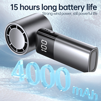 Ventilateur portable AntarcChill mini USB rechargeable, design sans pales, pour usage extérieur et domestique, électrique, alimenté par batterie