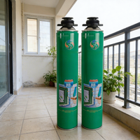 Adhésif en mousse de polyuréthane haute performance SAM SHAN 500 ml, mastic PU expansif à séchage rapide pour l'étanchéité et l'insonorisation en construction