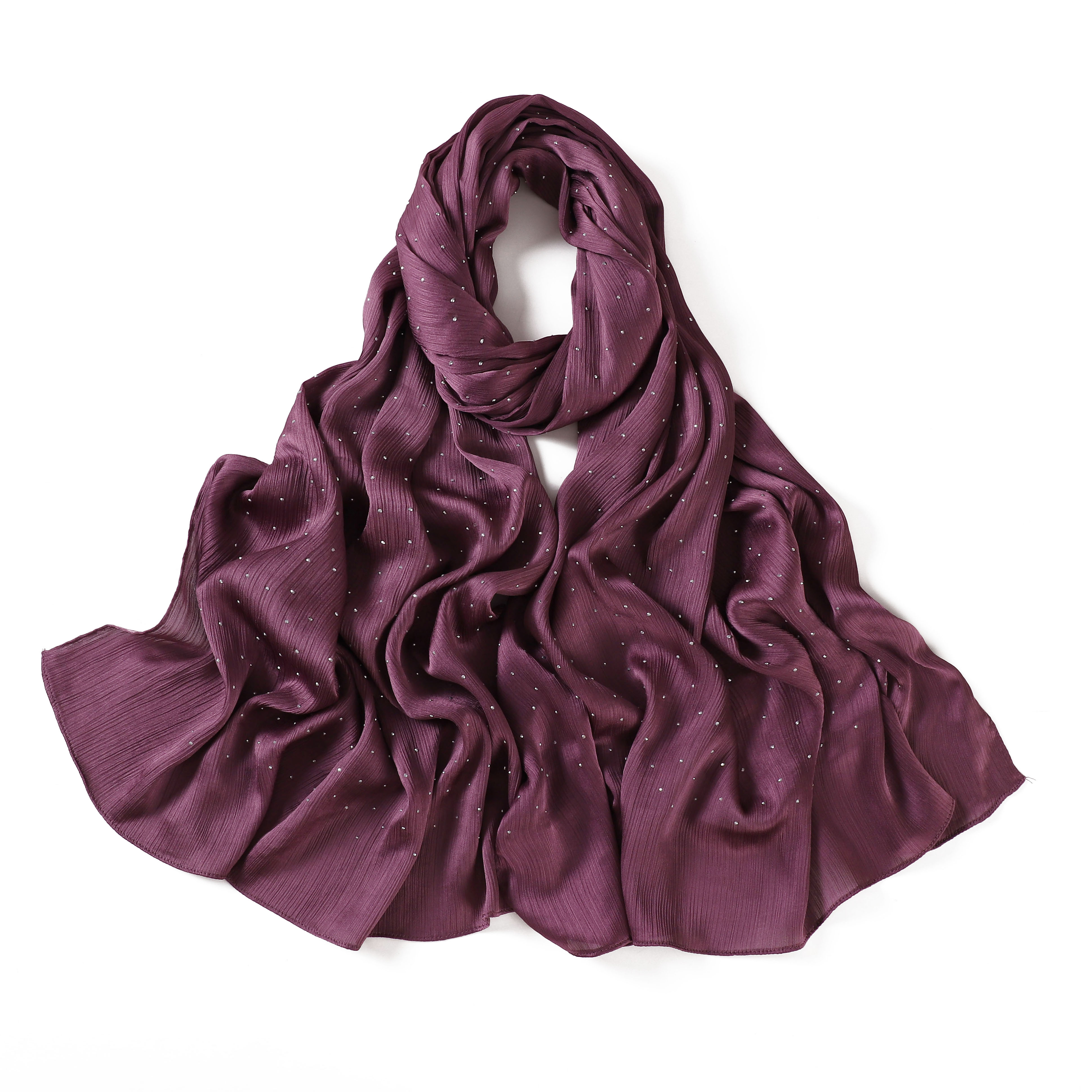 Scialle di raso con piega in pietra-#5