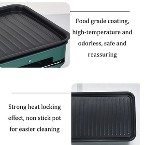 Korean-Style Indoor <b>Electric</b> Grill <b>Pan</b> Multi-Function Smokeless Non-Stick Oven for Barbecue <b>Frying</b> for Outdoor Household - Product Image 4