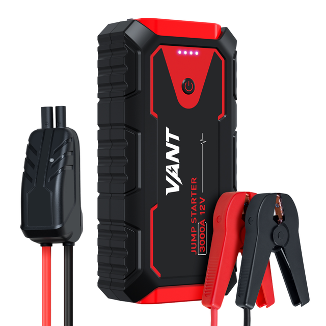 High Power 2000A Car Battery Jump Starter Pack 12V Lithium Battery Booster with USB Quick Charging 12000mAh Portable Power Bank