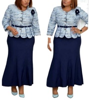 Robe de bureau pour femmes grande taille de style turc