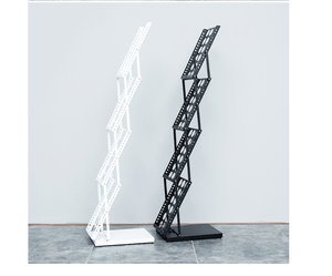 Hiện đại thân thiện với môi PVC có thể gập lại <span class=keywords><strong>A4</strong></span> <span class=keywords><strong>Brochure</strong></span> hiển thị <span class=keywords><strong>Stand</strong></span>-Pocket kim loại Văn Học Danh mục Rack cho bán lẻ showroom sử dụng carton - Product Image 5