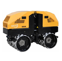 Rouleau vibratoire compacteur NIVO Nv202 Mini 1,5 tonne, télécommande, rouleau vibratoire à marche arrière, rouleau à asphalte ou pièces