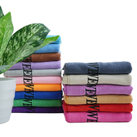 Serviettes de sport en microfibre brodées en gros, avec logo personnalisé, écologiques, antimicrobiennes, séchage rapide, absorbantes, pour le visage et les mains