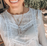 Collier à chaîne cubaine tendance Zooying 2021 avec pendentif initial en perle pour femmes