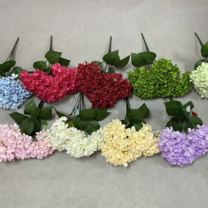 High Simulation Silk Artificial Hydrangea Flowers Soft Fake <strong>Flo</strong> for Wedding Thanksgiving Christmas Home Decoration - Product Image 6