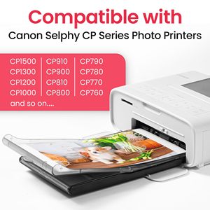 Compatible avec la cassette d'encre 9 couleurs <span class=keywords><strong>Canon</strong></span> KP-108IN et le papier brillant 4 x 6 pouces (324 feuilles) pour <span class=keywords><strong>CANON</strong></span> <span class=keywords><strong>SELPHY</strong></span> CP1500 CP1300 - Product Image 3