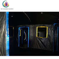 10m x 10m Arène d'étiquette laser gonflable extérieure Labyrinthe laser gonflable personnalisé Grand labyrinthe gonflable à vendre