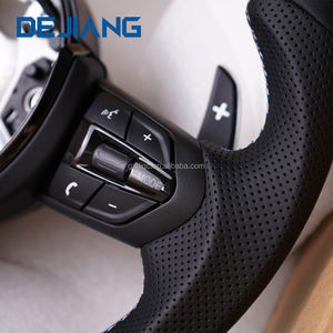 Volante Deportivo M-Sport en Cuero Completo para BMW X1 X2 X3 X4 F30 F10 F21 F22 F15 F16 F45 F32 E70 E90, Listo para Instalar, con Franja Azul - Product Image 4