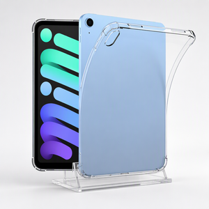 Silm Transparent Noir Souple TPU Silicone Tablette étui pour iPad Mini 7 Mini 6 Anti-jaunissement Antichoc Flexible Enfants Couvre - Product Image 1