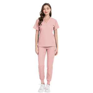 Conjunto de Accesorios de Enfermería Unisex de Alta Calidad, Uniforme Médico OEM, Pantalones Deportivos de Mezclilla Transpirables, Ropa de Trabajo Moderna para Hospitales, Batas de Laboratorio para Médicos - Product Image 4