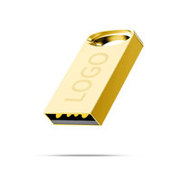 Flashdisk Mini Metal USB Thumb Pen Drive dengan Logo Custom Gratis, Clé USB 2GB-128GB, Memoria USB Kreatif, Personalisasi, Grosir