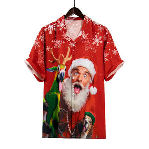 Camisa Hawaiana para <span class=keywords><strong>Hombre</strong></span>, Estilo Holgado, Lisa, Personalizable, Informal, de Playa, Manga Corta, Tejido Transpirable, Superventas - Product Image 2