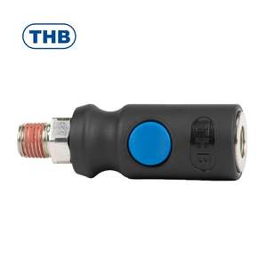 Acoplador de Aire de Seguridad Tipo Americano con Botón de Presión, Acoplador Rápido Compuesto para Pluma de Grabado Neumática - Product Image 2