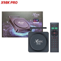 Reproductor Multimedia X98K PRO Android 11.0 RK3566 Compatible con 8K HD H.265 HEVC 2.4G/5G WiFi BT5.0 3D USB3.0 1000M LAN X98KPRO