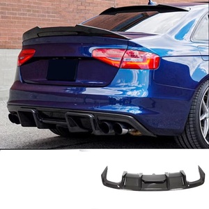 Sline S4 <span class=keywords><strong>A4</strong></span>รถยนต์สไตล์ KB คาร์บอนไฟเบอร์กันชนหลังขอบล่างสำหรับ Audi S4 <span class=keywords><strong>A4</strong></span> B8.5 2013 2014 2015 <span class=keywords><strong>2016</strong></span> - Product Image 1