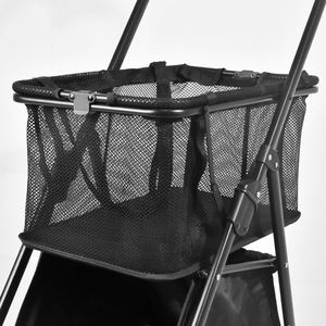 डिजाइनर डिय फोल्डेबल 4-व्हील पालतू बिल्ली और कुत्ते के साथ स्टलर रोलर - Product Image 3