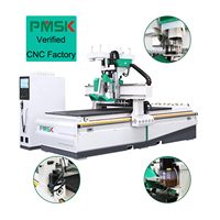 Routeur CNC pour le travail du bois avec table à vide, routeur de gravure sur bois, routeur de découpe de bois, ATC 1325 2030 2040, avec 4 broches de scie