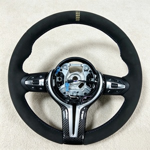 Volante Deportivo M de Cuero y Fibra de Carbono para <span class=keywords><strong>BMW</strong></span> F10/F30/F32/F35/F20/F21/F25/X5 M3/M4/M5/M6/E71-E90/<span class=keywords><strong>320i</strong></span>/530i - Product Image 1