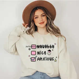 Weihnachten Boo-Jee Holly Jolly Vibe Stimmung Saisonale Depression Cheer Gemütliche Winter DTF Transfer Aufkleber bereit, für Sweatshirt zu drücken - Product Image 3
