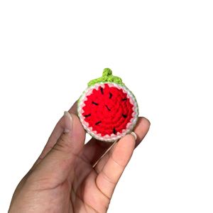 Colgante de Ganchillo para Bolso, Llavero de Frutas y Verduras (Aguacate, Sandía, Uva, Berenjena, Pimiento), Accesorios de Tejido, Regalo - Product Image 3