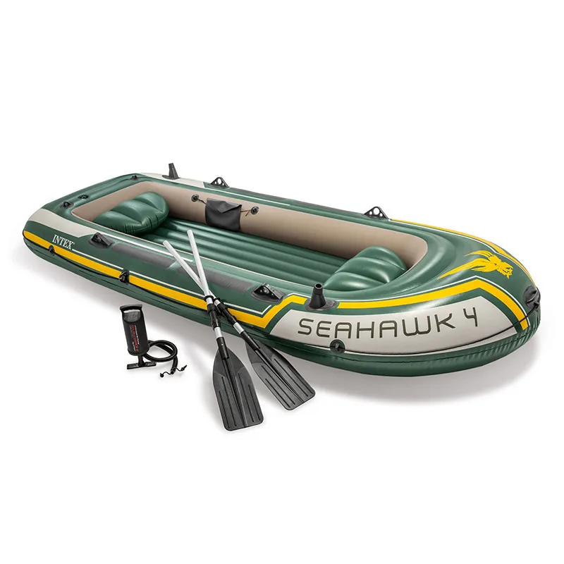 68351 barca da pesca gonfiabile Seahawk kayak a 4 posti con supporto per canna da pesca remi connettore per staffa motore motore