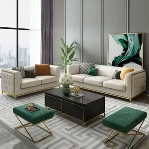 MEIJIA modern featuristic coach set direct manufacturer very long living room sofa