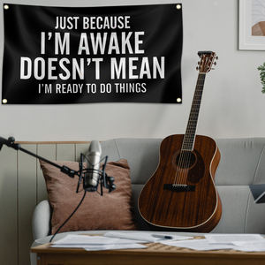 सिर्फ क्योंकि मैं जाग इसका मतलब यह नहीं मैं हूँ तैयार करने के लिए कमरे के लिए 3x5 फुट बातें करते हैं कॉलेज छात्रावास बेडरूम कमरे में रहने वाले दीवार टेपेस्ट्री सजावट - Product Image 3