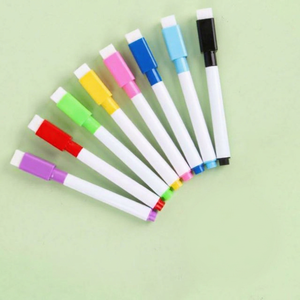 Customized Logo Printing USA Mairun Custom Wholesale Magnetic Whiteboard Markers Red Black Fine Tip Dry Erase Eraser Office - Product Image 1
